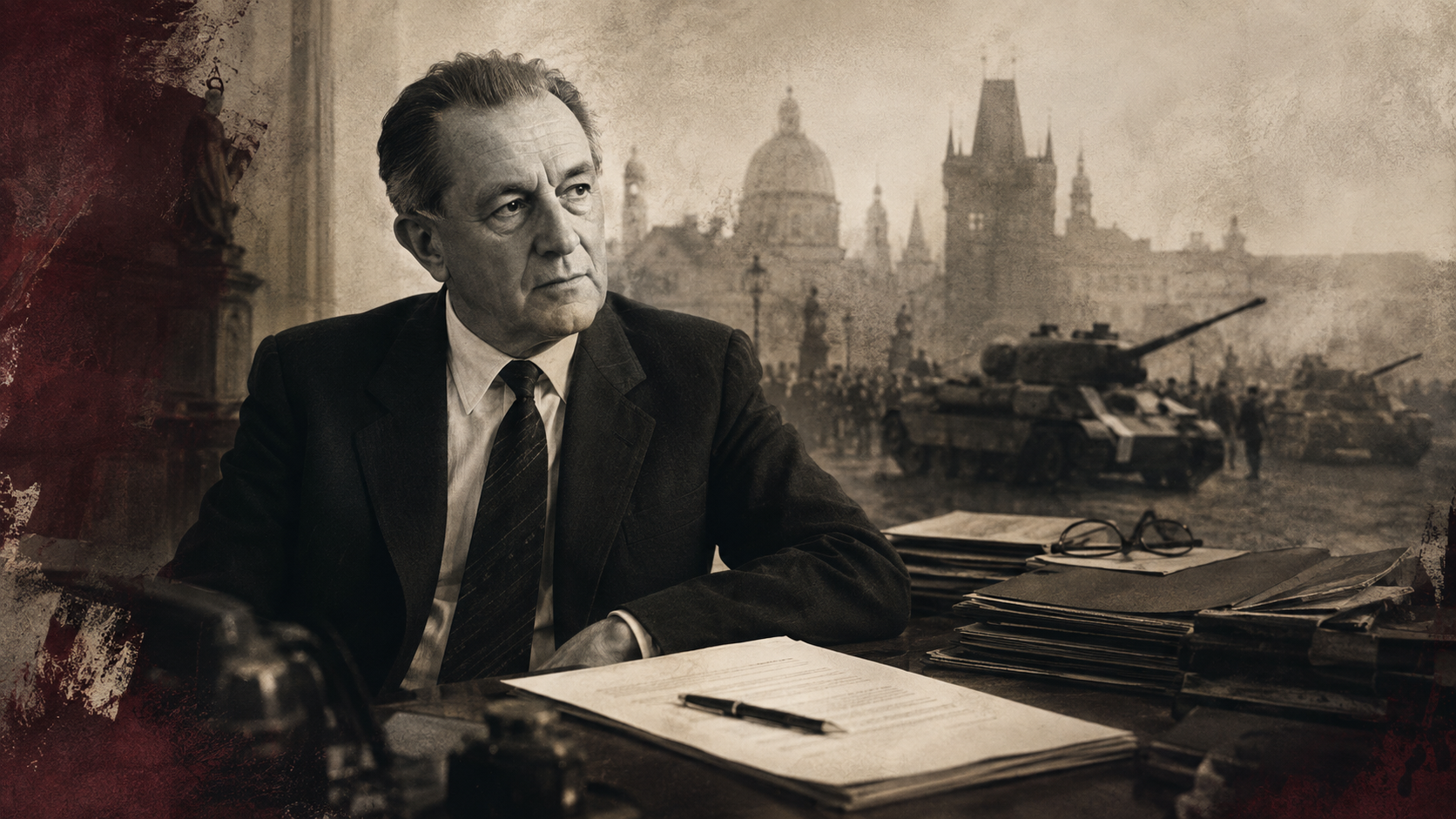 Ilustrácia k článku o Františkovi Krieglovi a auguste 1968